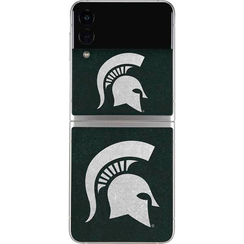 Michigan State University Spartans Logo Galaxy Z Flip4 5G Skin